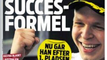 Su podio abrió uno de los principales diarios.