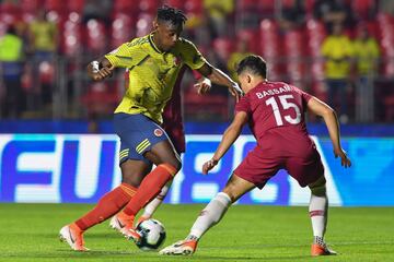 La Selección Colombia clasifica a octavos de final después de un cerrado partido contra Qatar en el estadio de Sao Paulo, Morumbí.