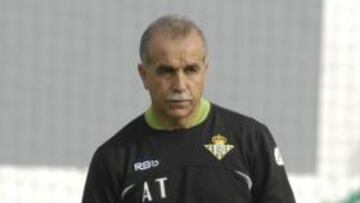 Tapia, en un entrenamiento.