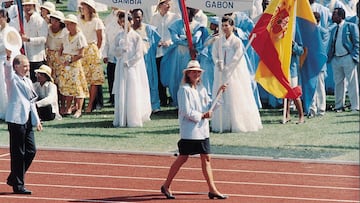 Cristina de Borbón también fue abanderada en 1988 en los Juegos Olímpicos de Seúl.