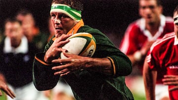 El jugador de rugby sudafricano Hannes Strydom, durante un partido con los Springboks.