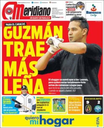 Portadas de la prensa mundial