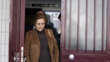 <b>ARENGA. </b>Teresa Rivero, después de reunirse ayer con la plantilla.