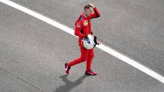 Sebastian Vettel (Ferrari). Silverstone, F1 2020. 