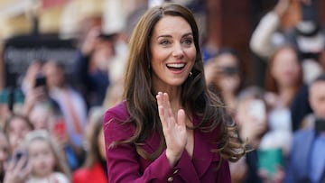 Britain's Catherine, Princess of Wales, arrives for a visit to The Rectory, Birmingham, to meet future leaders and local business owners from Birmingham's creative industries sector. Picture date: Thursday April 20, 2023. Jacob King/Pool via REUTERS