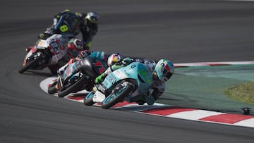 Bastianini se lleva la carrera del carrusel de caídas