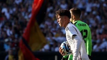 Havertz celebra su gol ante Ucrania.