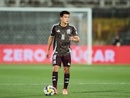 Gilberto Mora of Mexico during FIFA U-20 Mens World Cup Chile 2025 match between Mexico (Mexican National Team ) and Argentina as part Quarter-final at Nacional Julio Martinez Pradanos Stadium, on October 11, 2025 in Santiago, Chile.