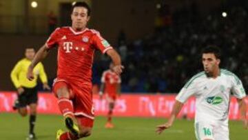 Thiago Alcantara durante el partido ante el Raja. 