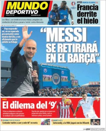 Portadas de la prensa mundial