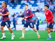 Armando Gonzalez of Guadalajara during the 12th round match between Monterrey and Guadalajara as part of the Liga BBVA MX Varonil, Torneo Clausura 2026 at BBVA Bancomer Stadium, on March 21, 2026 in Monterrey, Nuevo Leon, Mexico.