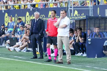 Carlo Ancelotti y Sergio Gonz¨¢ez