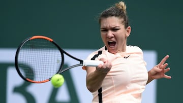 Halep sets up semi-final against Osaka at Indian Wells