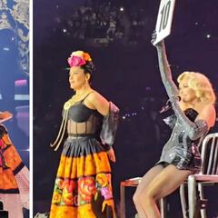 Video: Salma Hayek, la última invitada de Madonna en México