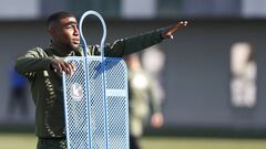 Emerson, durante un entrenamiento. 