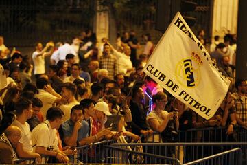 Real Madrid celebrate LaLiga title win at Cibeles