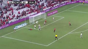 Marco Ruben y la ley del ex: gol para adelantar a Paranaense ante River en la Recopa