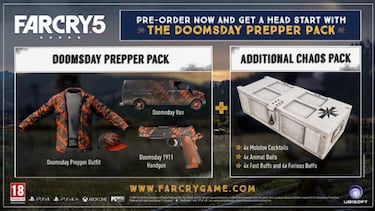Desveladas las tres ediciones especiales de Far Cry 5