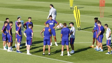 Entrenamiento Atlético de Madrid.