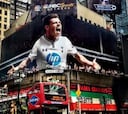 Gareth Bale salta a EE UU con un anuncio gigante en Times Square