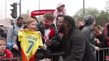 Luis Díaz, la inspiración de los niños en Liverpool