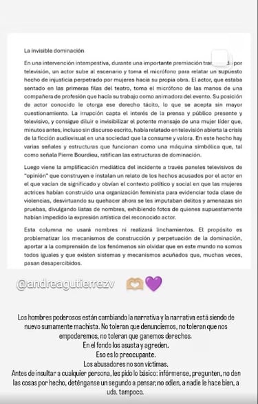 Actuaron juntos en Machos y le responde a Gonzalo Valenzuela: “Los abusadores no son víctimas, antes de insultar...”