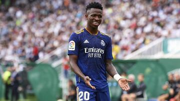 Vinicius Junior, en el Elche-Real Madrid de LaLiga Santander.