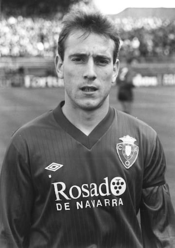 Visti¨® la camiseta del Osasuna durante diez temporadas en dos ¨¦pocas: desde 1982 hasta 1989 y desde 1990 hasta 1994. Jug¨® la temporada 1989-90 con el Atleti.