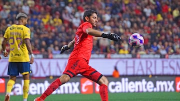 Jose de Jesus Corona of Tijuana during the 13th round match between Tijuana and America as part of the Liga BBVA MX, Torneo Apertura 2024 at Caliente Stadium on October 23, 2024 in Tijuana, Baja California, Mexico.