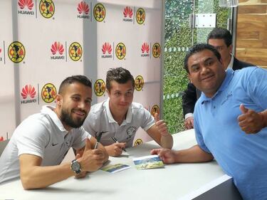 Usuarios de Huawei conviven con futbolistas americanistas