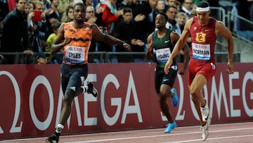 Noah Lyles se impone en los 200 metros a Michael Norman.
