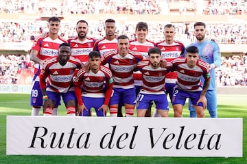 Alineacin del Granada contra el Racing.