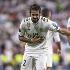 Golazo de Isco de falta frente a la Roma en Champions League