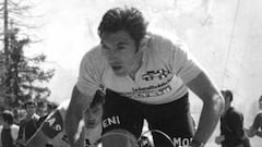 Tres ciclistas comparten el récord de victorias en la competición del Giro de Italia con cinco triunfos: Alfredo Binda (entre 1925 y 1933), Fausto Coppi (entre 1940 y 1953) y Eddy Merckx (entre 1968 y 1974). En la imagen, el ciclista belga durante la ronda italiana.