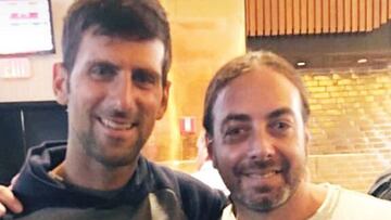 La emoción de Djokovic tras encontrarse con Massú