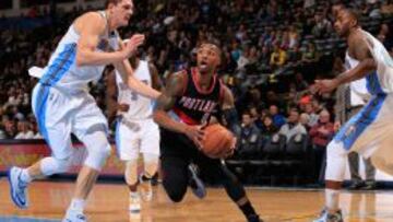 Damian Lillard, durante un partido de esta temporada.