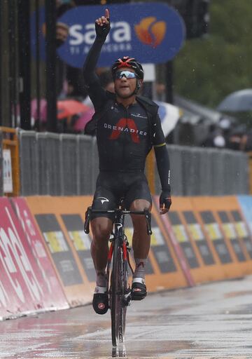 Jhonatan Narváez, vencedor de la etapa de hoy. 