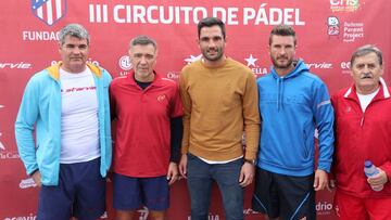 Fresnedo, Pantic, Adán y Laguna, cuatro veteranos en el III Circuito de Pádel del Atlético de Madrid en la cita en Madrid.