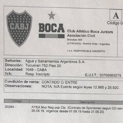 Boca-AySA: el documento que muestra la recisión del contrato entre ambas partes