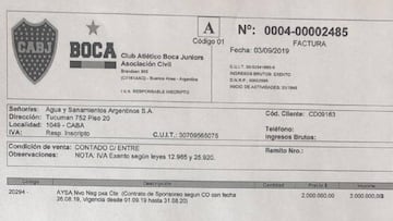 Boca-AySA: el documento que muestra la recisión del contrato entre ambas partes