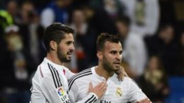 Jesé e Isco, autor y productor del quinto gol del Madrid.