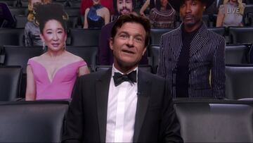 El actor acompañó a Kimmel durante la gala