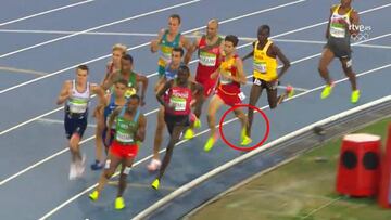 Bustos, repescado a la final de 1.500 tras ser trastabillado