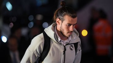 Gareth Bale entra al Camp Nou antes del Barcelona-Real Madrid de semifinales de Copa del Rey. 