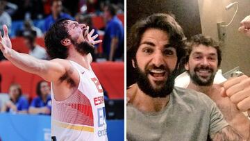 La alegría de Ricky Rubio en la vuelta de Sergio Llull: "¡Animal!"