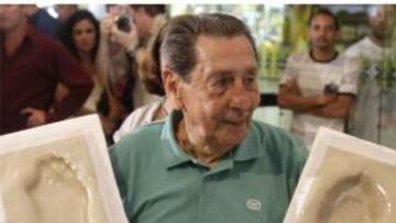 Ghiggia, eternizado en el Maracaná 59 años después del "Maracanazo"
