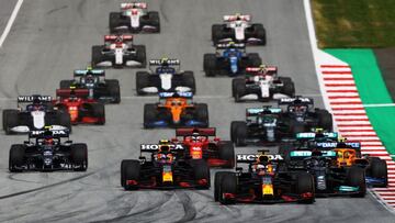 Salida del GP de Estiria de F1 2021. 