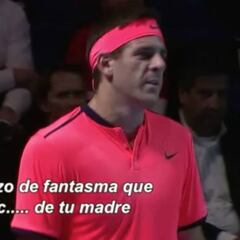 Del Potro a Haase: "Pedazo de fantasma, la c... de tu madre"