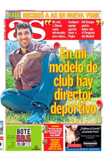 Las portadas de AS de julio