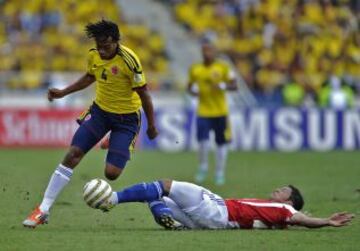 Partido ante Paraguay por la Eliminatorias a Brasil 2014.